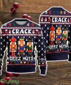 Crack Deez Nuts Ugly Christmas Sweater Christmas Holiday Gift For Men And Women Product Photo 1