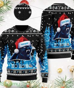 Custom Name Carolina Panthers Symbol Wearing Santa Claus Hat Ho Ho Ho For Men And Women Gift Christmas - Custom Name Carolina Panthers Symbol Wearing Santa Claus Hat Ho Ho Ho For Men And Women Gift Christmas
