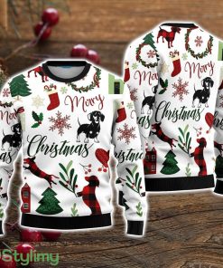 Cute Dachshund Dog Merry Christmas Ugly Christmas Sweater Christmas Holiday Gift For Men And Women Product Photo 1
