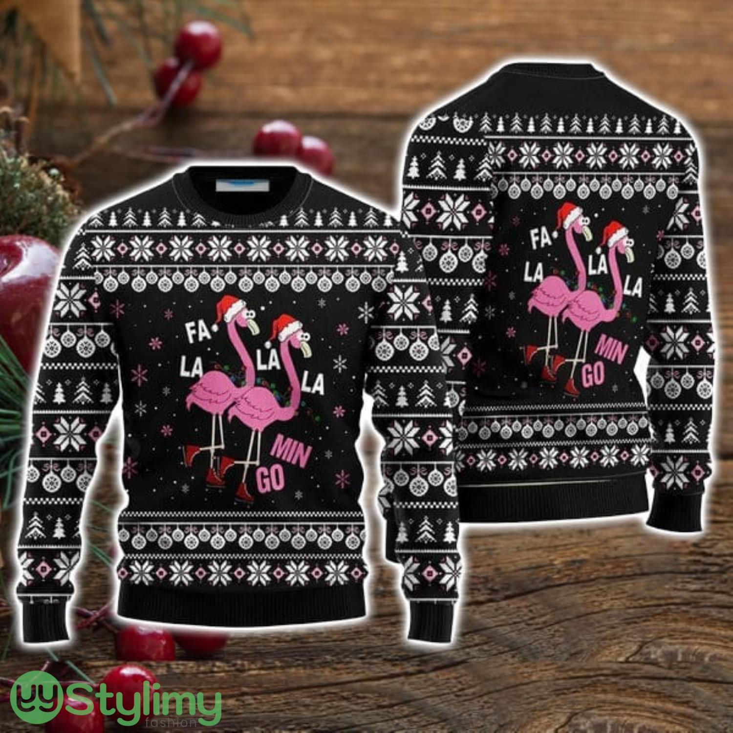 Cute Flamingo Ugly Christmas Sweater Christmas Holiday Gift For Men And Women 3 Cute Flamingo Ugly Christmas Sweater Christmas Holiday Gift For Men And Women Product Photo 1
