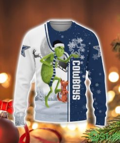 Dallas Cowboys Grinch 3D Sweater Holiday Gift Christmas Gift Product Photo 1