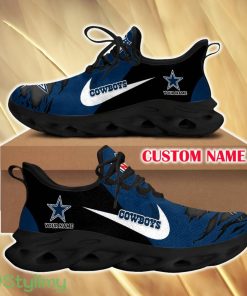Dallas Cowboys Versatile For Fans Custom Name Max Soul Sneakers New Gift Men And Women Clunky Shoes - Dallas Cowboys Chunky Shoes_1