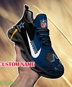 Dallas Cowboys Versatile For Fans Custom Name Max Soul Sneakers New Gift Men And Women Clunky Shoes - Dallas Cowboys Chunky Shoes_4