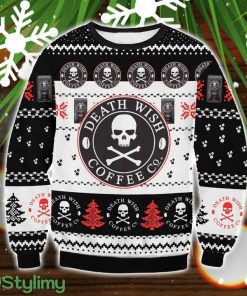 Death Wish Coffee 3D Ugly Christmas Sweater Christmas Gift Product Photo 1