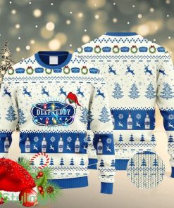 Deep Eddy Vodka Reindeer Snowy Night Christmas Ugly Sweater 3D Product Photo 1