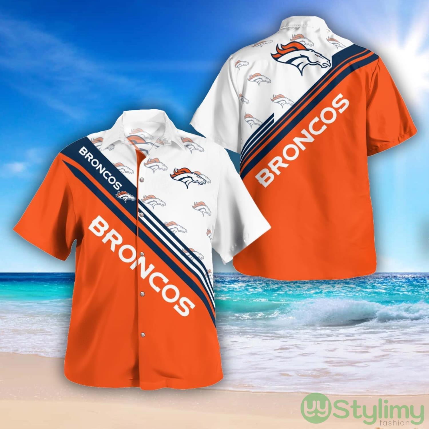 Denver Broncos Logo Printed Aloha Hawaiian Shirt Special Gift For Fans 2 Denver Broncos Logo Printed Aloha Hawaiian Shirt Special Gift For Fans Product Photo 1