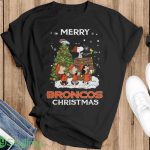 Denver Broncos Snoopy Family Christmas Shirt Gift For Christmas - G500 Gildan T-Shirt