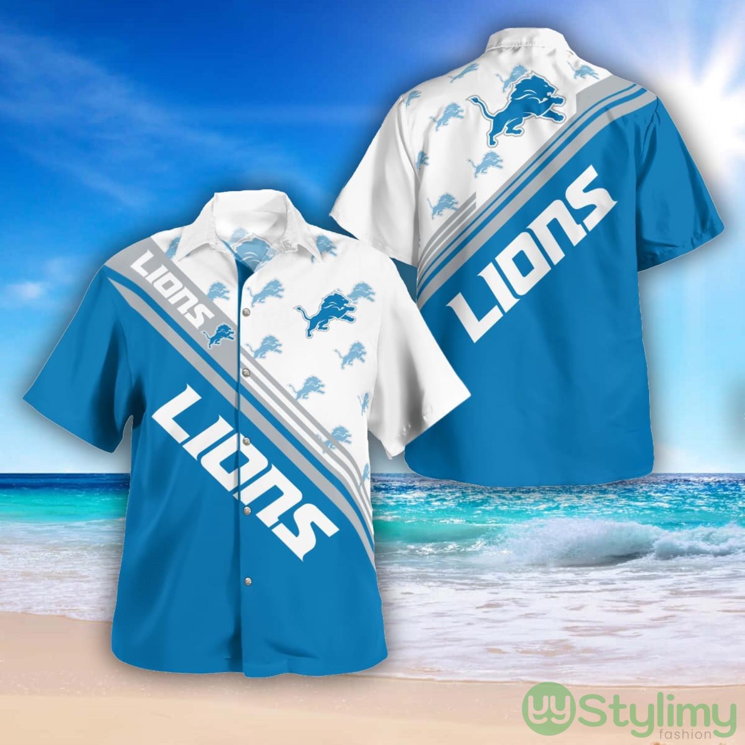 Detroit Lions Logo Printed Aloha Hawaiian Shirt Special Gift For Fans 2 Detroit Lions Logo Printed Aloha Hawaiian Shirt Special Gift For Fans Product Photo 1