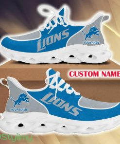 Detroit Lions Unique For Fans Custom Name Max Soul Sneakers New Gift Men And Women Clunky Shoes - Detroit Lions Chunky Shoes
