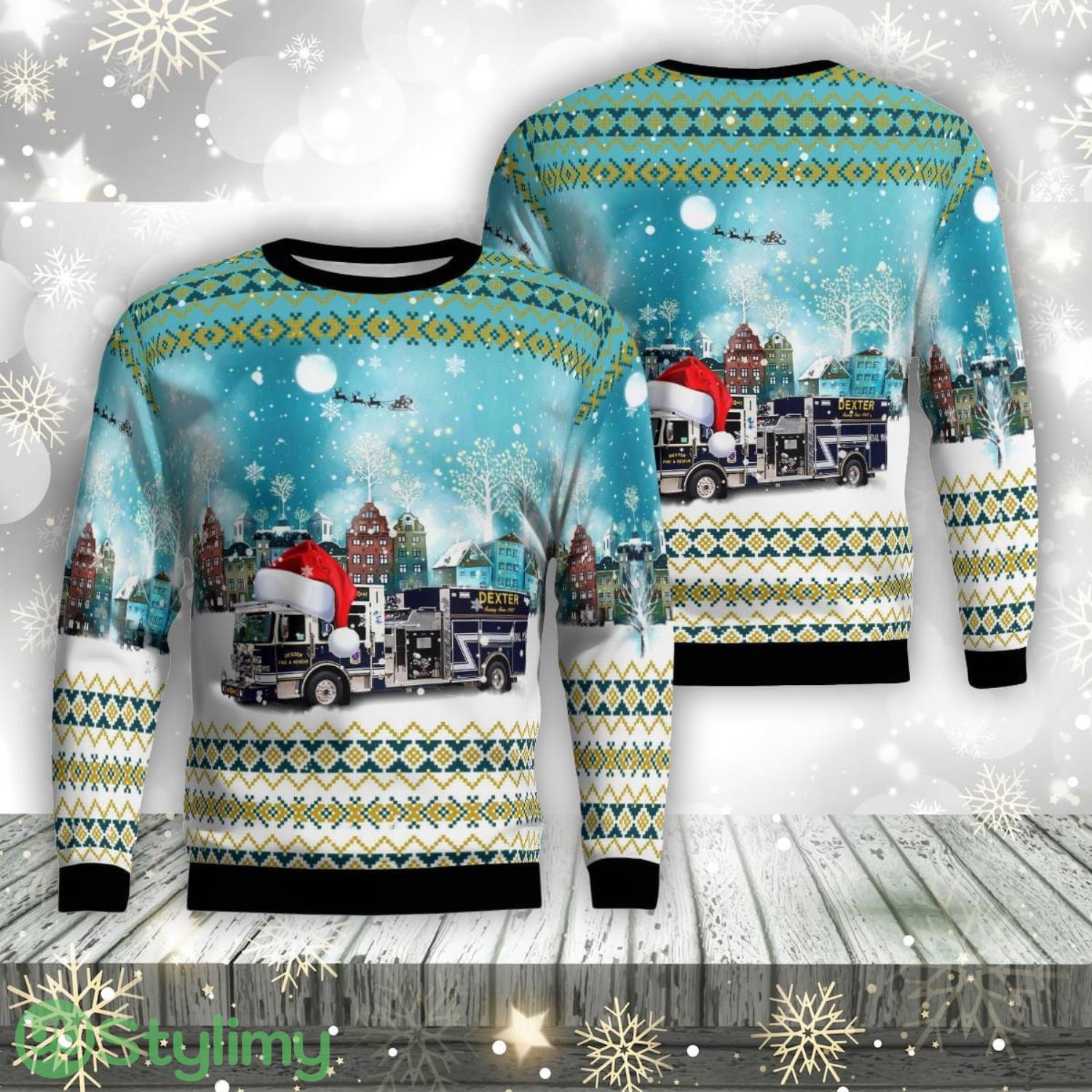 Dexter, New Mexico, Dexter Fire & Rescue Aop Ugly Sweater Family Gift 3 Dexter, New Mexico, Dexter Fire & Rescue Aop Ugly Sweater Family Gift Product Photo 1