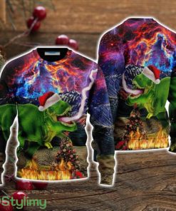 Dinosaur Jurassic Park Ugly Christmas Sweater Christmas Holiday Gift For Men And Women Product Photo 1