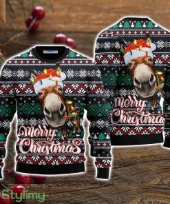 Donkey Face Merry Ugly Christmas Sweater Christmas Holiday Gift For Men And Women Product Photo 1