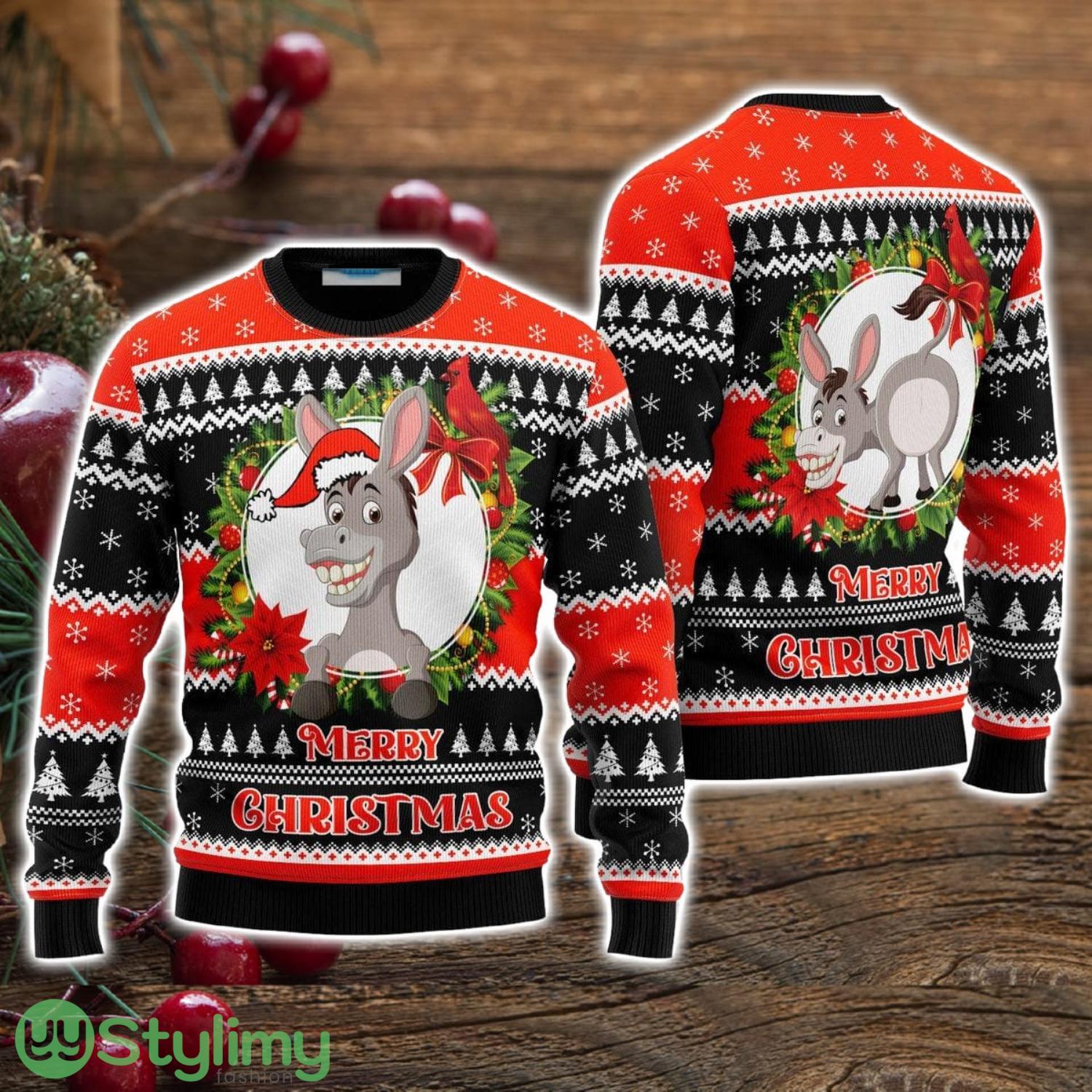 Donkey Funny Merry Ugly Christmas Sweater Christmas Holiday Gift For Men And Women 3 Donkey Funny Merry Ugly Christmas Sweater Christmas Holiday Gift For Men And Women Product Photo 1