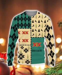 Dos Equis Beers Merry Christmas Whiskey And Beers 3D Sweater Holiday Gift Christmas Gift Product Photo 1