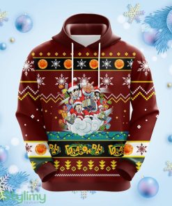 Dragon Ball Christmas Cute Noel Mc Ugly Hoodie Red 1- Amazing Gift Idea Thanksgiving Gift Product Photo 1