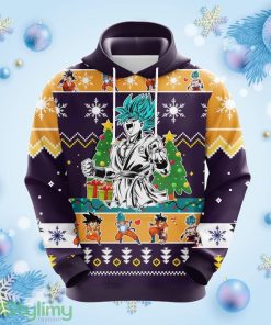 Dragon Ball Z Goku Christmas Cute Noel Mc Ugly Hoodie 3D All Over Print Gift For Christmas Product Photo 1