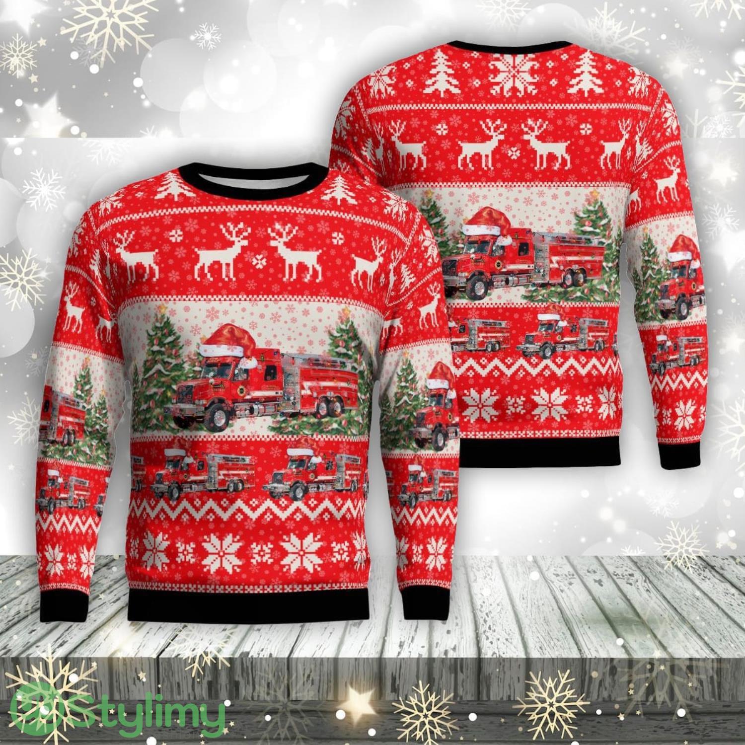 Dublin, Pulaski County, Virginia, Volvo Fire Brigade Tanker 33 Christmas Ugly Sweater 3d Xmas Gifty Gift Trens 3 Dublin, Pulaski County, Virginia, Volvo Fire Brigade Tanker 33 Christmas Ugly Sweater 3d Xmas Gifty Gift Trens Product Photo 1