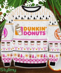 Dunkin' Donuts 3D Ugly Christmas Sweater Christmas Gift Product Photo 1
