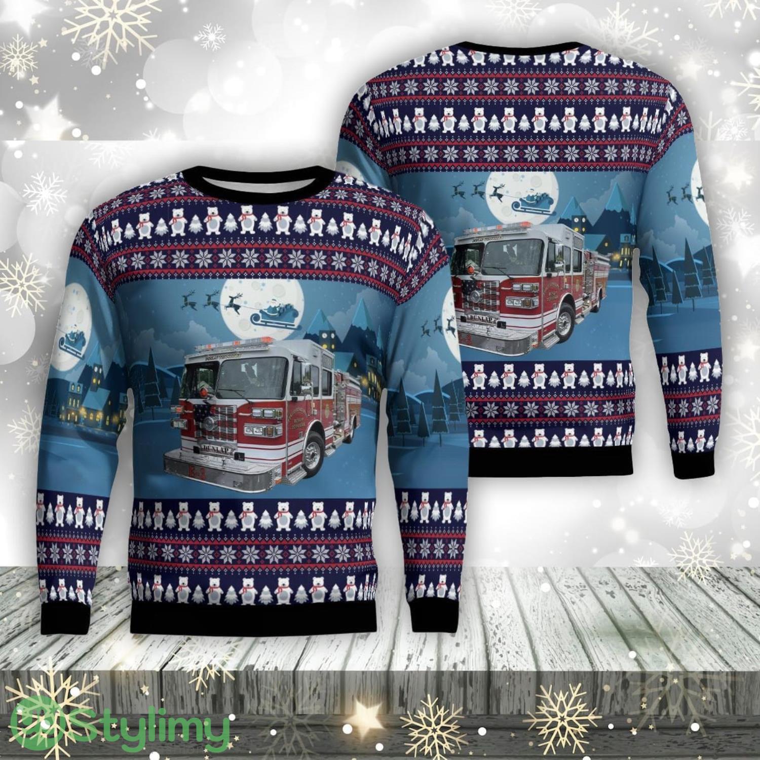 Dunlap Fire Department, Dunlap, Tennessee Christmas Aop Ugly Sweater Family Gift 3 Dunlap Fire Department, Dunlap, Tennessee Christmas Aop Ugly Sweater Family Gift Product Photo 1