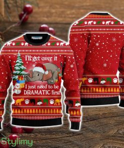 Elephant I ‘ll Get Over It Ugly Christmas Sweater Christmas Holiday Gift For Men And Women Product Photo 1