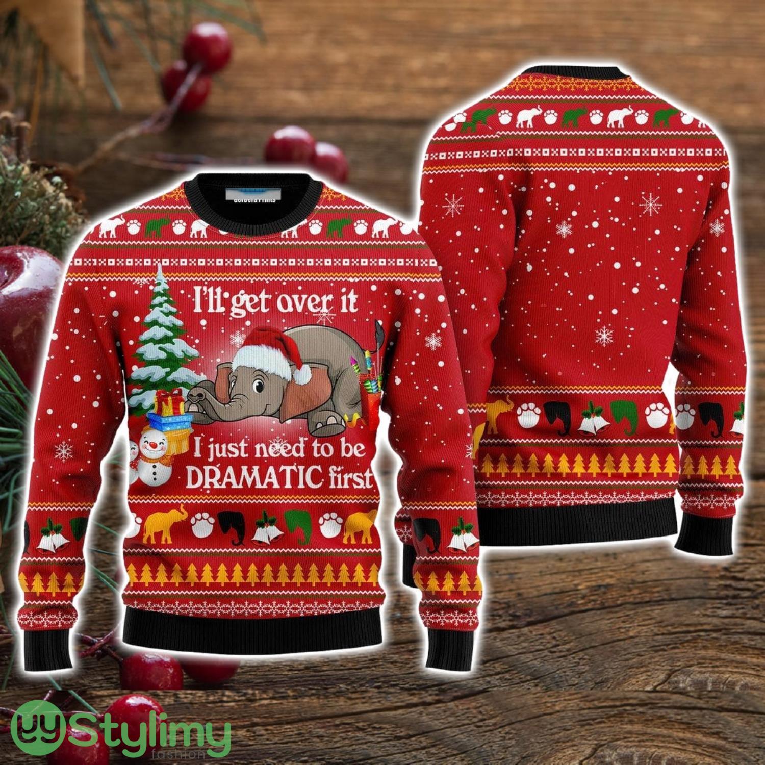 Elephant I ‘ll Get Over It Ugly Christmas Sweater Christmas Holiday Gift For Men And Women 3 Elephant I ‘ll Get Over It Ugly Christmas Sweater Christmas Holiday Gift For Men And Women Product Photo 1