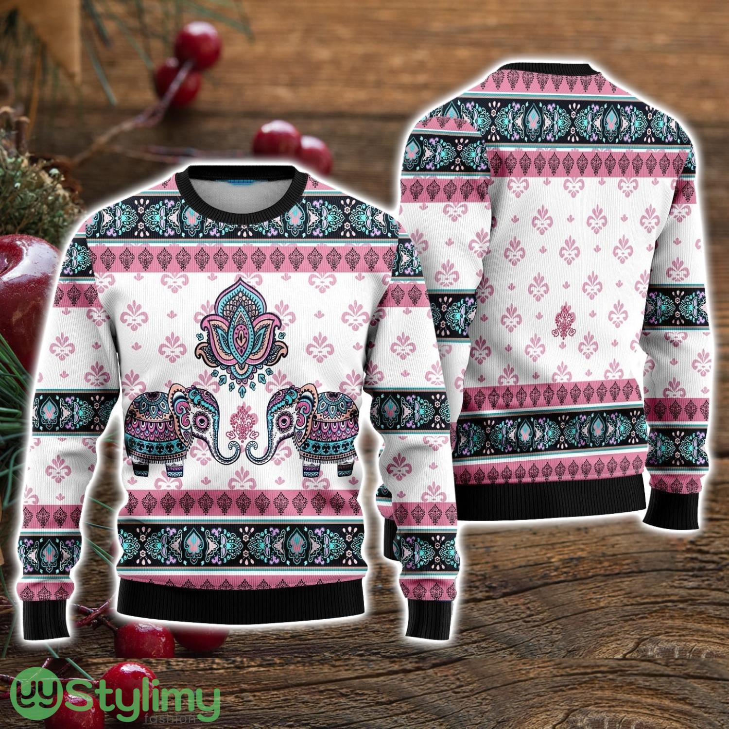 Elephant Ugly Christmas Sweater Christmas Holiday Gift For Men And Women 3 Elephant Ugly Christmas Sweater Christmas Holiday Gift For Men And Women Product Photo 1