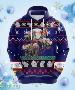 Elephent Christmas Noel Mc Ugly Hoodie 3D All Over Print Gift For Christmas Product Photo 1