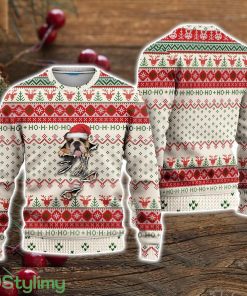 English Bulldog Scratch Ugly Christmas Sweater Christmas Holiday Gift For Men And Women Product Photo 1