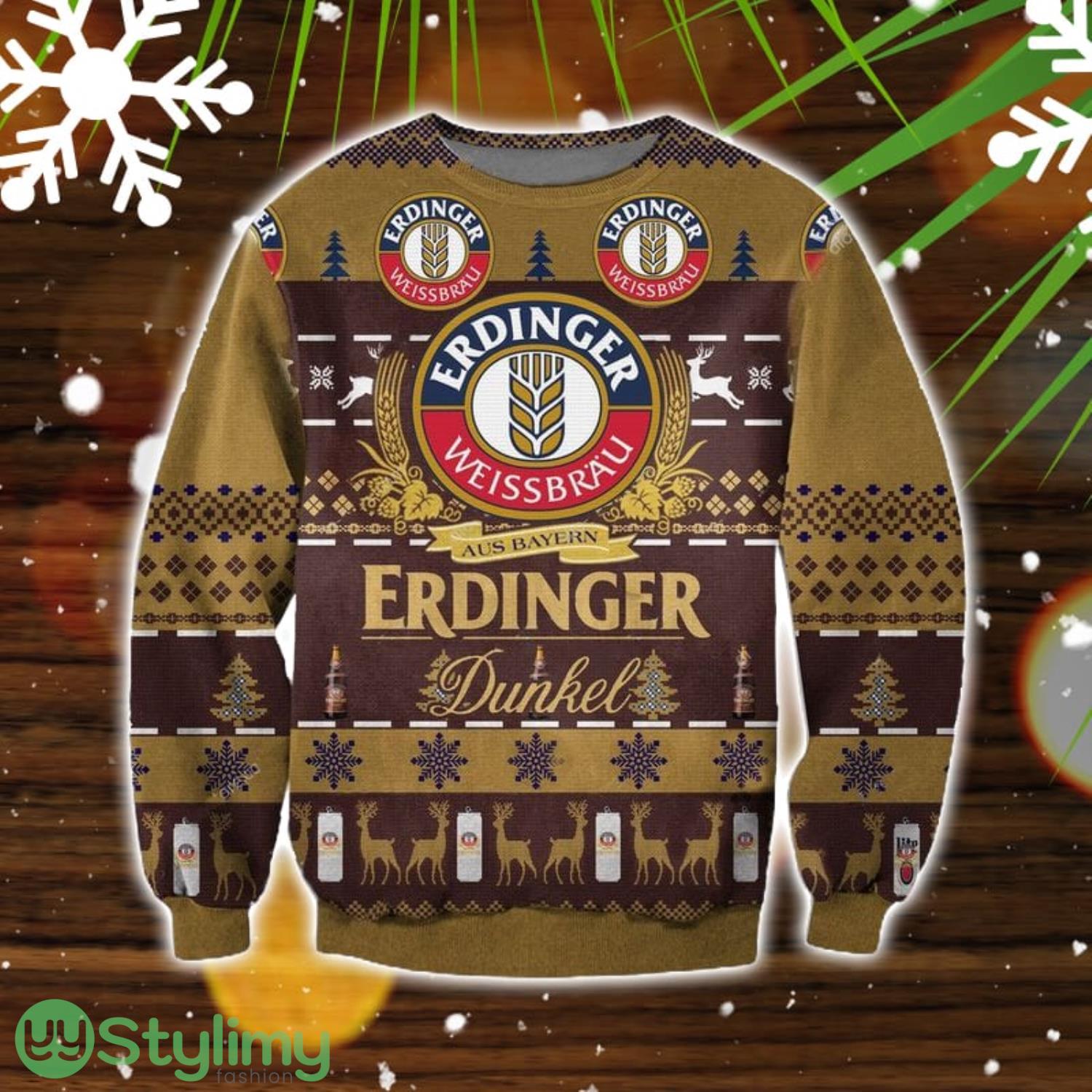 Erdinger 3D Ugly Christmas Sweater Christmas Gift 2 Erdinger 3D Ugly Christmas Sweater Christmas Gift Product Photo 1