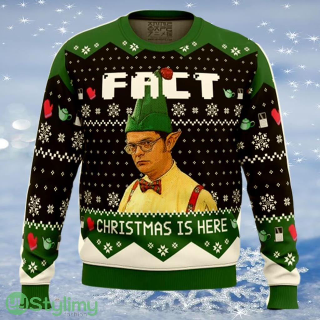 Fact Christmas Is Here The Office Ugly Christmas Sweater 3 Fact Christmas Is Here The Office Ugly Christmas Sweater Product Photo 1