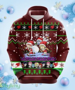 Fairy Tail Christmas Cute Noel Mc Ugly Hoodie Red 1- Amazing Gift Idea Thanksgiving Gift Product Photo 1