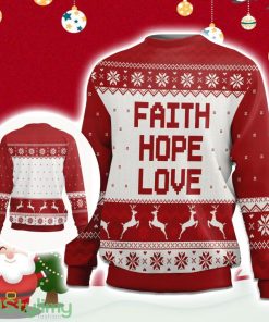 Faith Hope Ugly Christmas Sweater Gift Christmas Product Photo 1