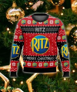 Favorite Food Brands RITZ Ugly Sweater For Fans Christmas Vintage Gift - Favorite Food Brands RITZ Ugly Sweater_2