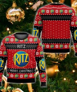 Favorite Food Brands RITZ Ugly Sweater For Fans Christmas Vintage Gift - Favorite Food Brands RITZ Ugly Sweater_1