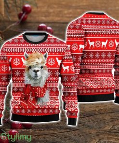 Festive Llama Xmas Ugly Christmas Sweater Christmas Holiday Gift For Men And Women Product Photo 1