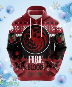 Fire & Blood Christmas Cute Noel Mc Ugly Hoodie 3D All Over Print Gift For Christmas Product Photo 1