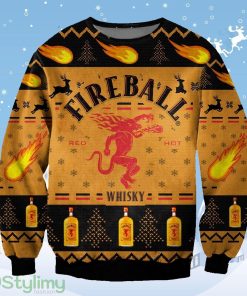 Fireball 3D Ugly Christmas Sweater Christmas Gift Product Photo 1