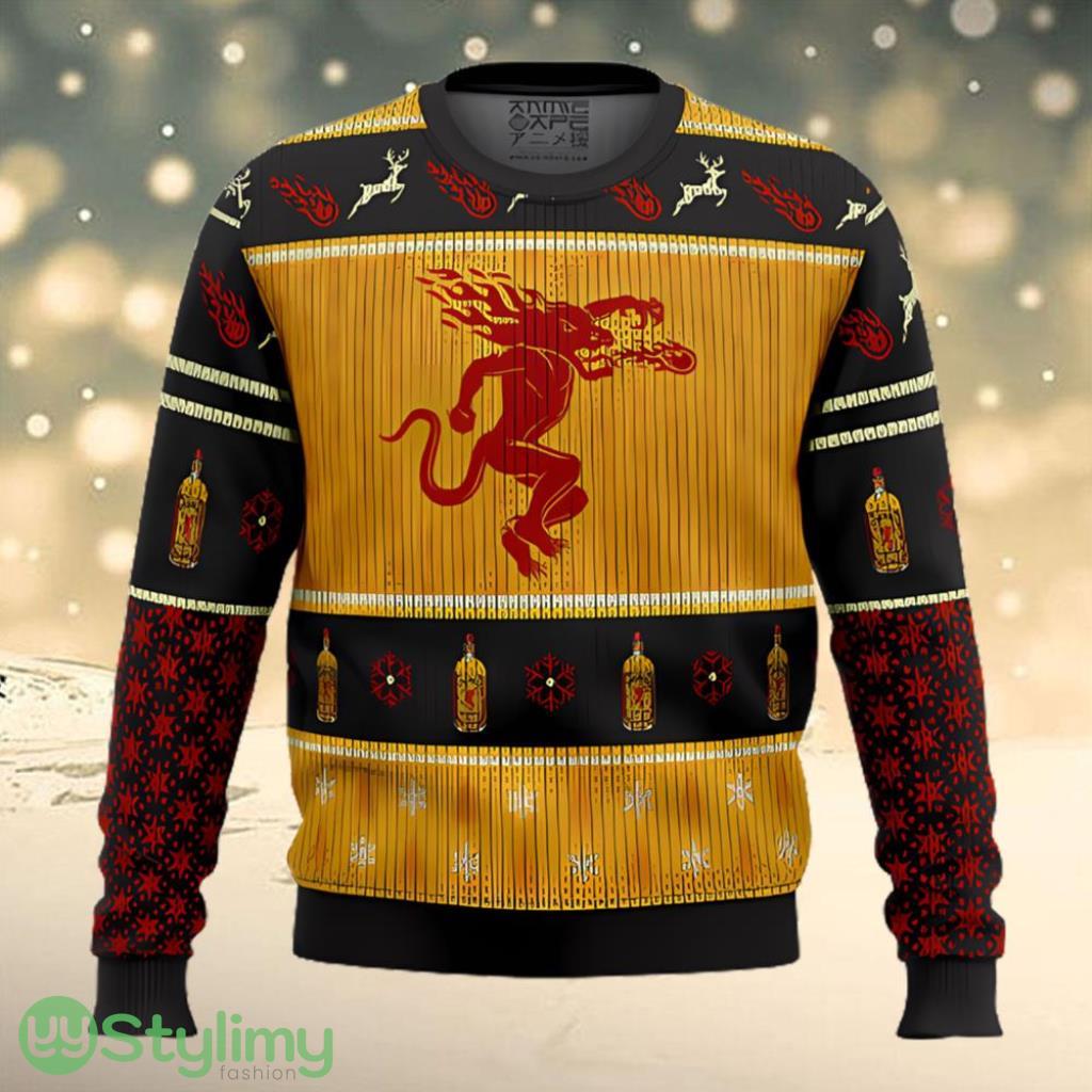 Fireball Cinnamon Whisky Ugly Christmas Sweater 3 Fireball Cinnamon Whisky Ugly Christmas Sweater Product Photo 1