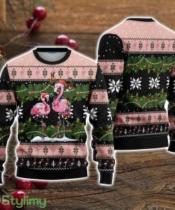 Flamingo Ugly Christmas Sweater Cute Gift Christmas Holiday Gift For Men And Women Product Photo 1