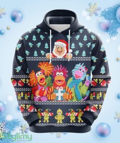 Fraggle Rock Sublimated Adult Christmas Cute Noel Mc Ugly Hoodie 3D All Over Print Gift For Christmas Product Photo 1