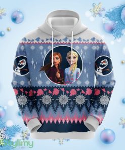 Frozen Elsa Anna Christmas Cute Noel Mc Ugly Hoodie 3D All Over Print Gift For Christmas Product Photo 1