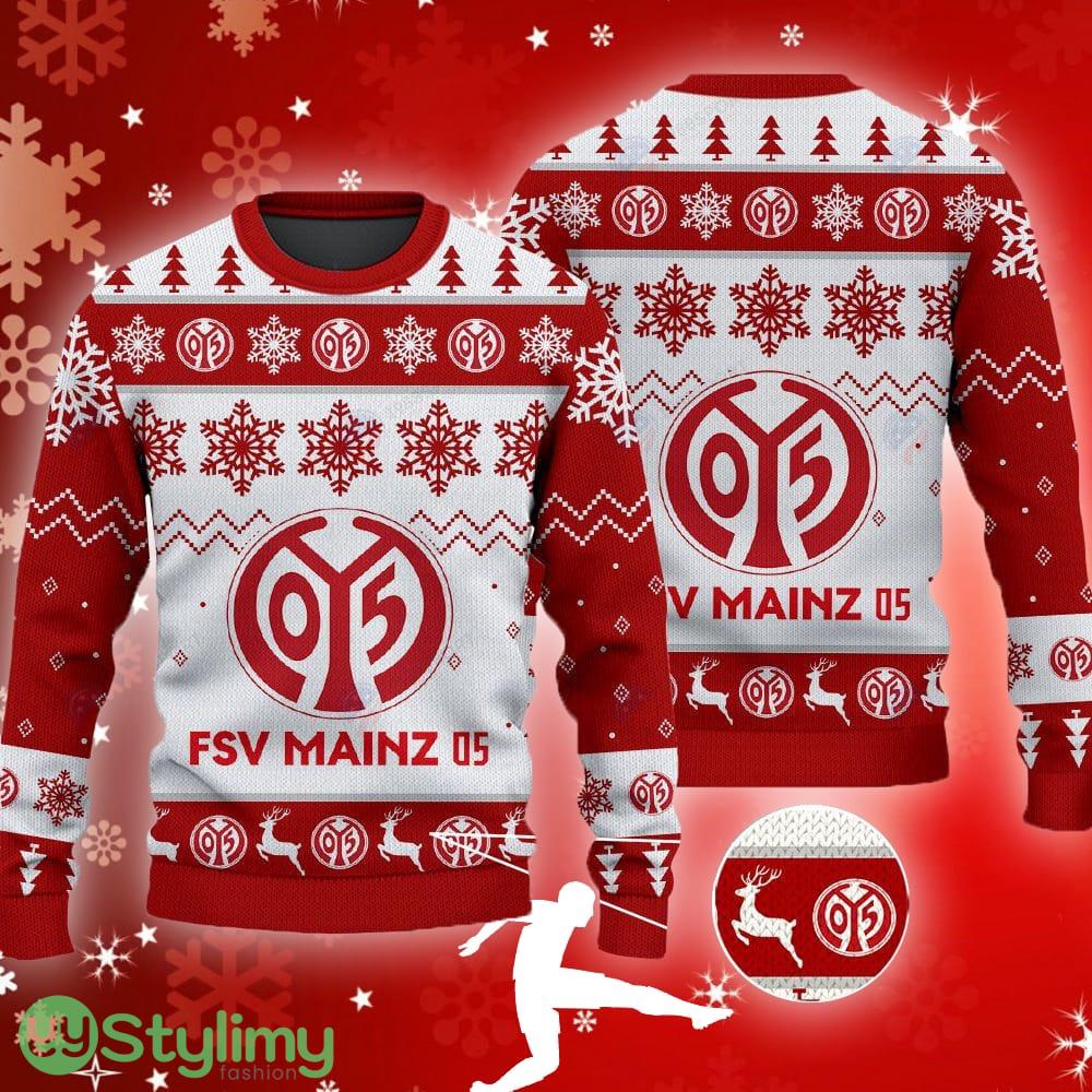 Fsv Mainz 05 Big Logo Ugly Christmas Tree Red Sweater Gift For Fans 3 Fsv Mainz 05 Big Logo Ugly Christmas Tree Red Sweater Gift For Fans - Fsv Mainz 05 Big Logo Ugly Snowflakes Reindeer Red Sweater Gift For Fans
