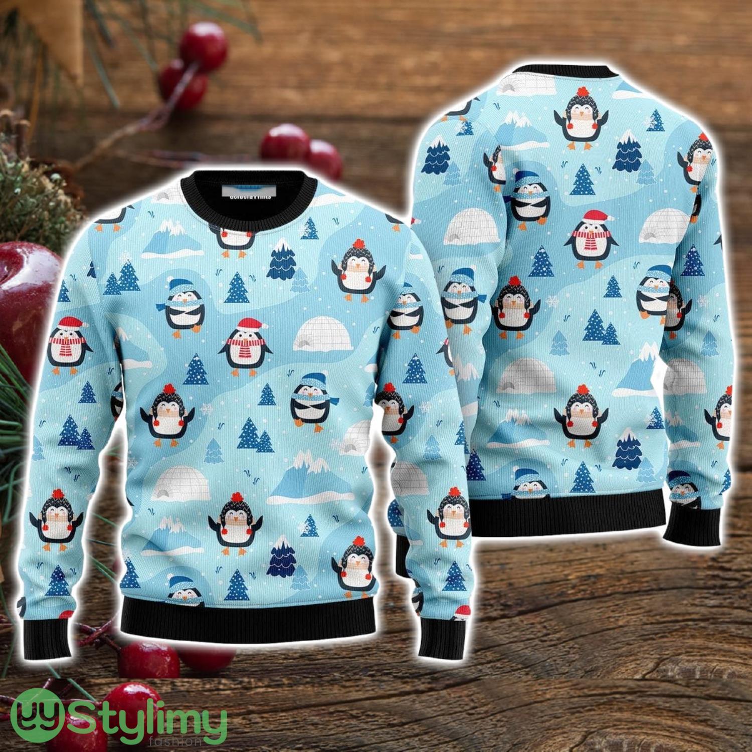 Funny Penguins Ugly Christmas Sweater Christmas Holiday Gift For Men And Women 3 Funny Penguins Ugly Christmas Sweater Christmas Holiday Gift For Men And Women Product Photo 1