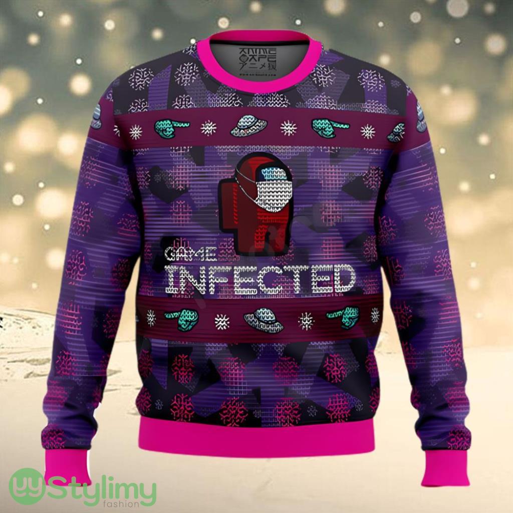 Game Infected Among Us Ugly Christmas Sweater 3 Game Infected Among Us Ugly Christmas Sweater Product Photo 1