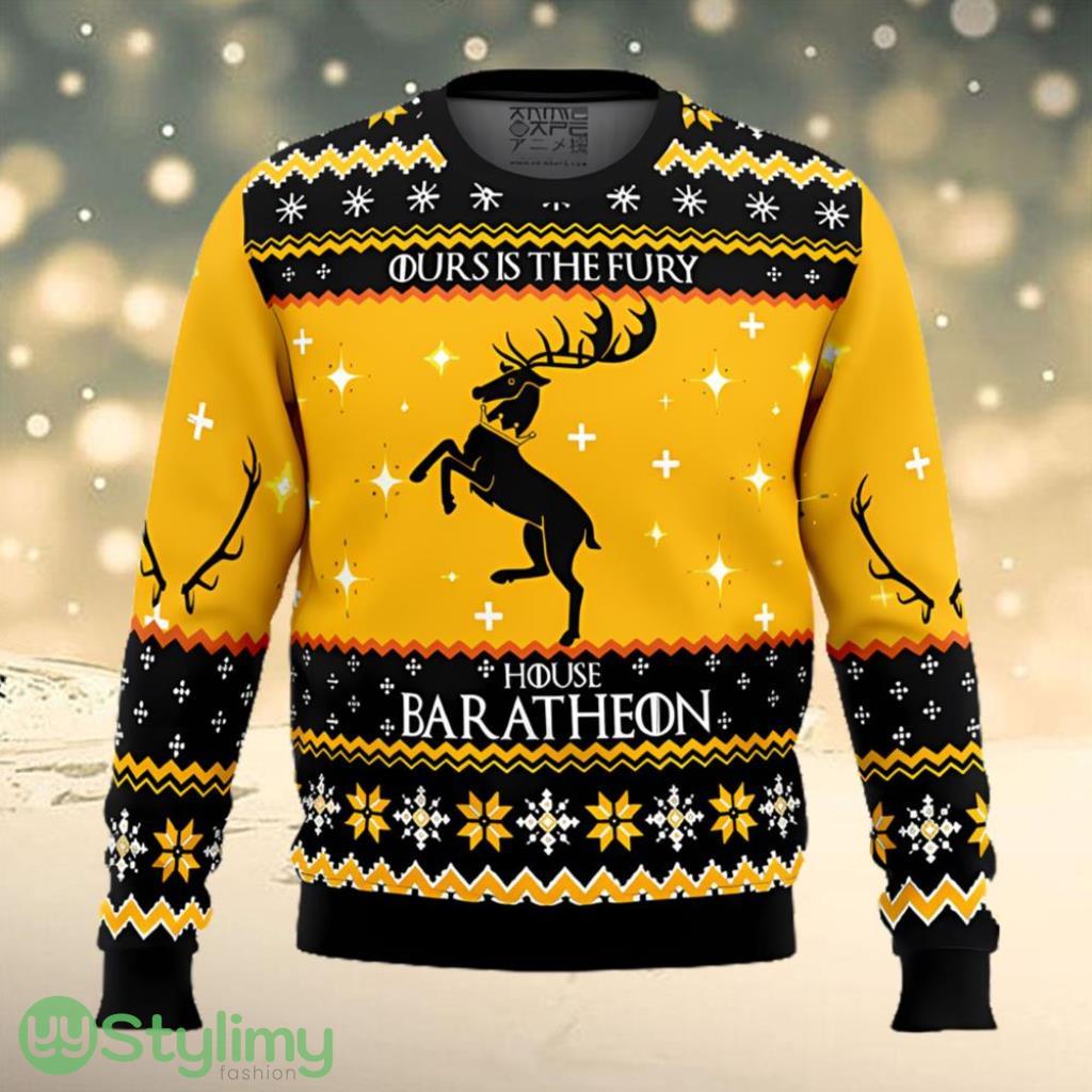 Game of Thrones House Baratheon Ugly Christmas Sweater 3 Game of Thrones House Baratheon Ugly Christmas Sweater Product Photo 1