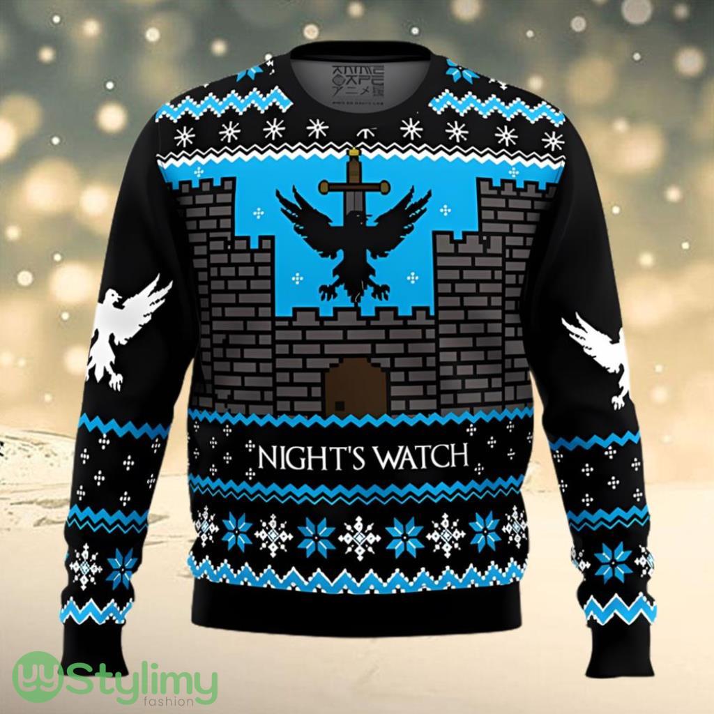 Game Of Thrones Nights Watch Ugly Christmas Sweater 3 Game Of Thrones Nights Watch Ugly Christmas Sweater Product Photo 1