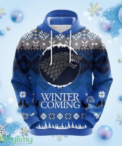 Game Of Thrones Winter Christmas Cute Noel Mc Ugly Hoodie 3D All Over Print Gift For Christmas Product Photo 1
