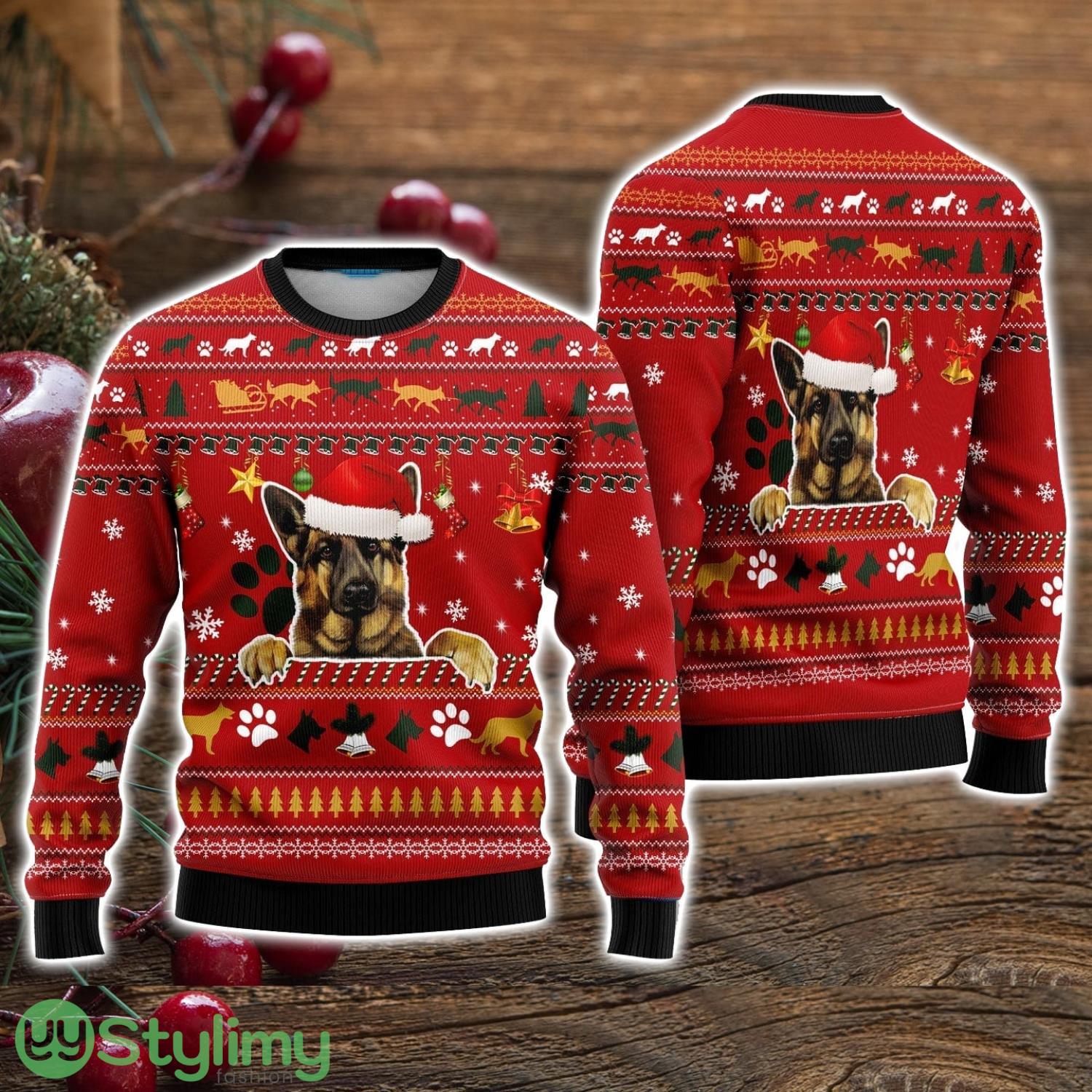 German Shepherd Dog Ugly Christmas Sweater Christmas Holiday Gift For Men And Women 3 German Shepherd Dog Ugly Christmas Sweater Christmas Holiday Gift For Men And Women Product Photo 1