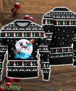 German Shorthaired Pointer Santa On Highway Ugly Christmas Sweater Christmas Holiday Gift For Men And Women Product Photo 1