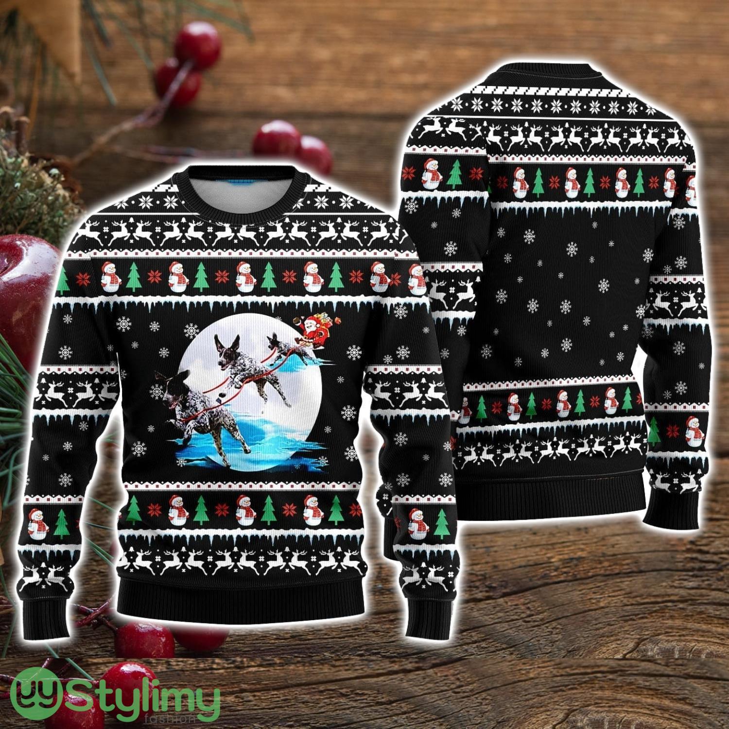 German Shorthaired Pointer Santa On Highway Ugly Christmas Sweater Christmas Holiday Gift For Men And Women 3 German Shorthaired Pointer Santa On Highway Ugly Christmas Sweater Christmas Holiday Gift For Men And Women Product Photo 1